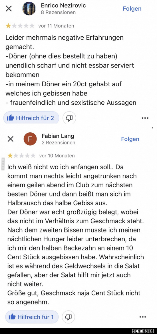 Leider mehrmals negative Erfahrungen gemacht...