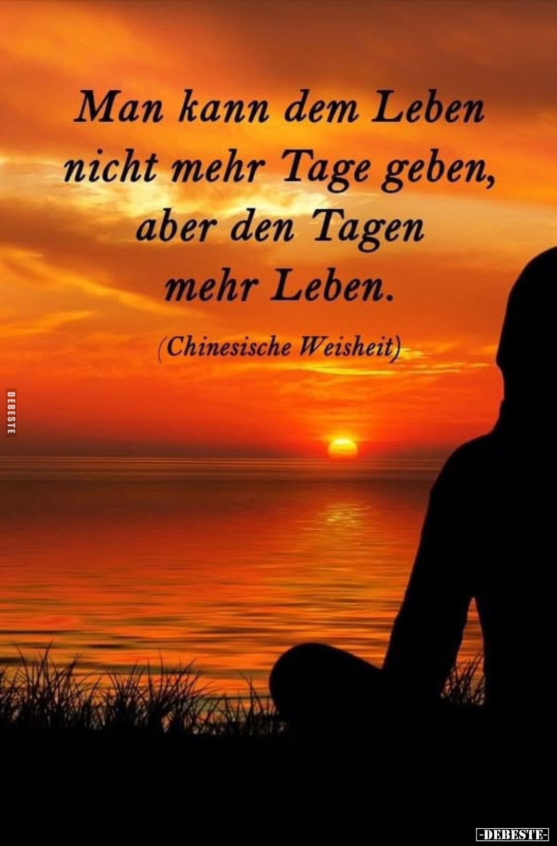 Man kann dem Leben nicht mehr Tage geben, aber den Tagen mehr Leben.