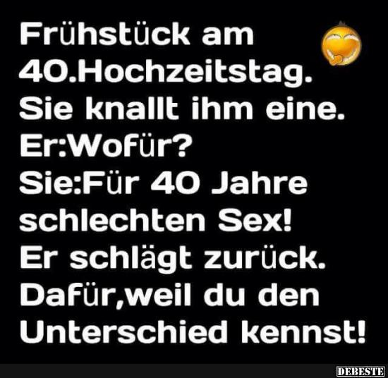 Frühstück am 40.Hochzeitstag.. - Lustige Bilder | DEBESTE.de