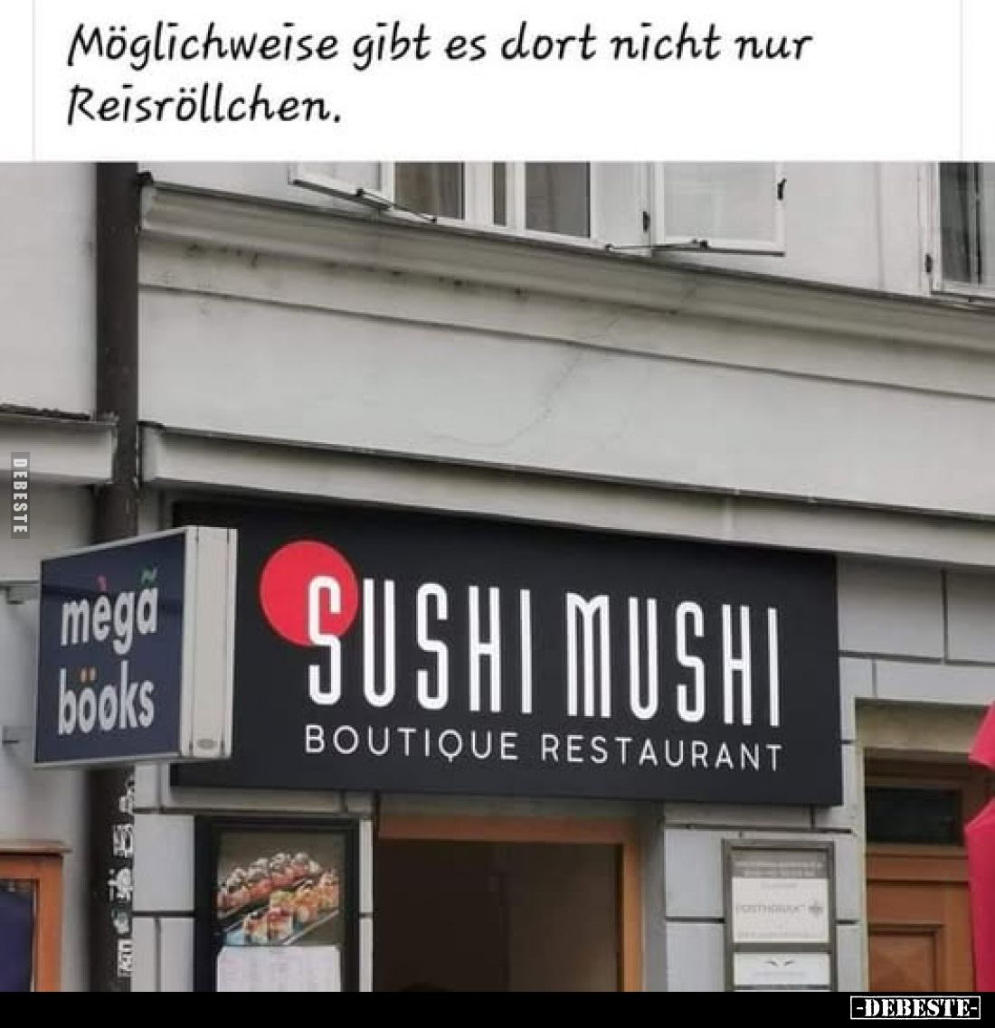 Möglichweise gibt es dort nicht nur Reisröllchen.