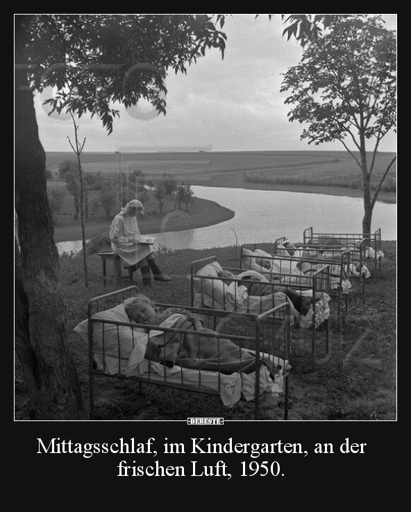 Mittagsschlaf, im Kindergarten, an der frischen Luft.. - Lustige Bilder | DEBESTE.de