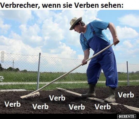 Verbrecher, wenn sie Verben sehen: - Lustige Bilder | DEBESTE.de