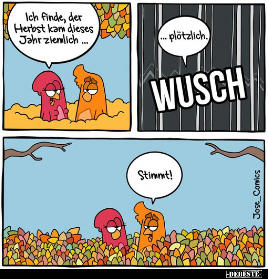 Ich finde, der Herbst kam dieses Jahr ziemlich.. - Lustige Bilder | DEBESTE.de