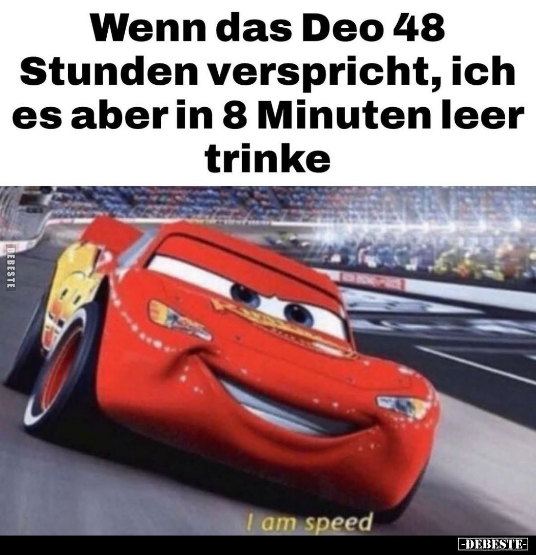 Wenn das Deo 48 Stunden verspricht, ich es aber in 8 Minuten leer trinke