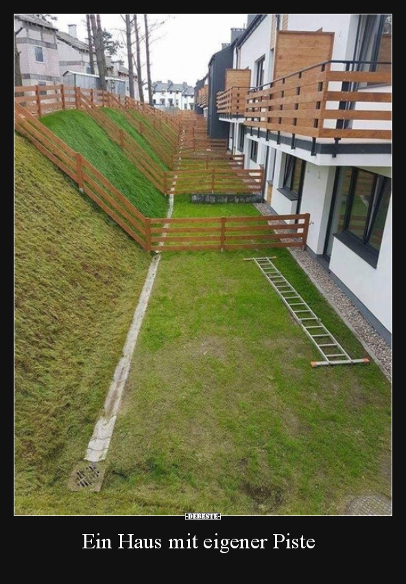 Ein Haus mit eigener Piste..