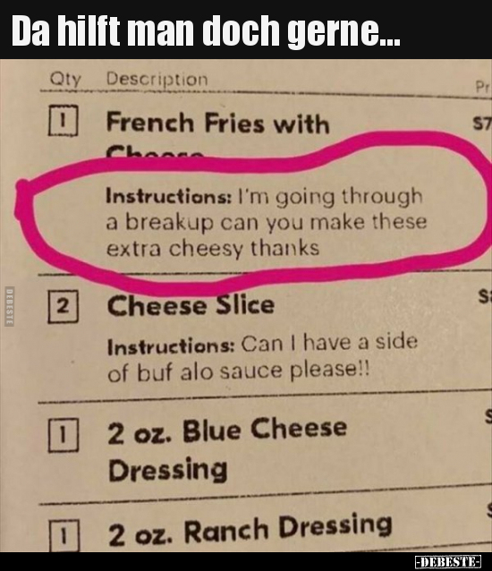 Da hilft man doch gerne...