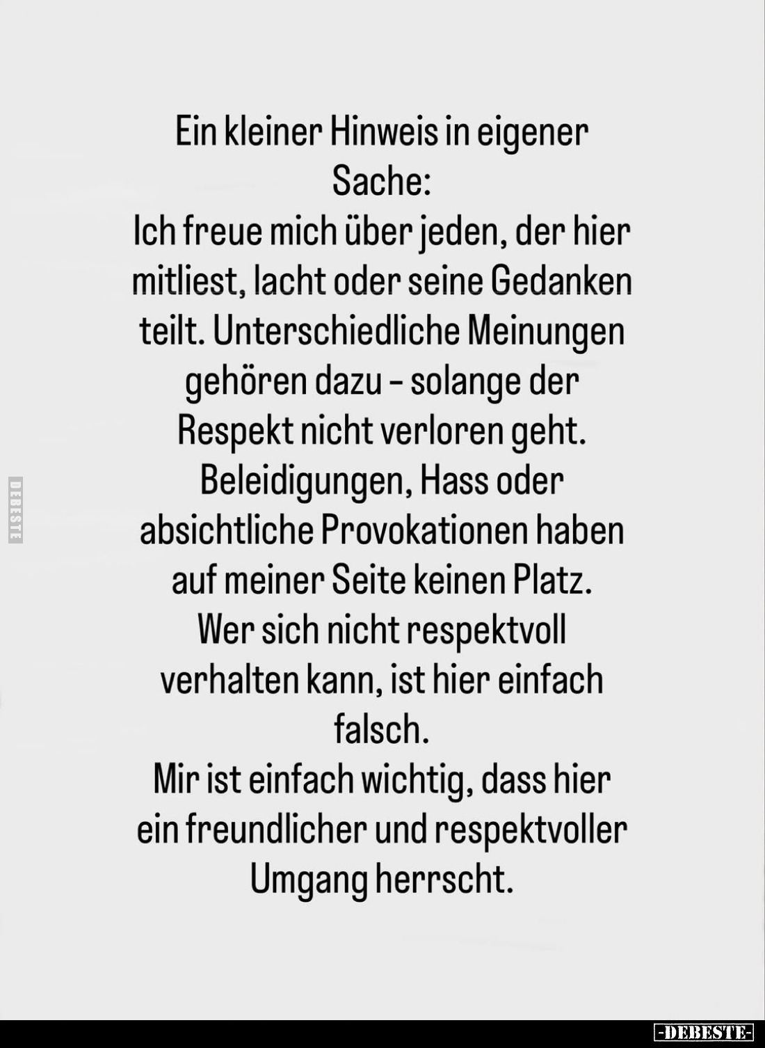 Ein kleiner Hinweis in eigener
Sache: Ich freue mich über jeden, der hier mitliest, lacht oder seine Gedanken teilt. Untersc...