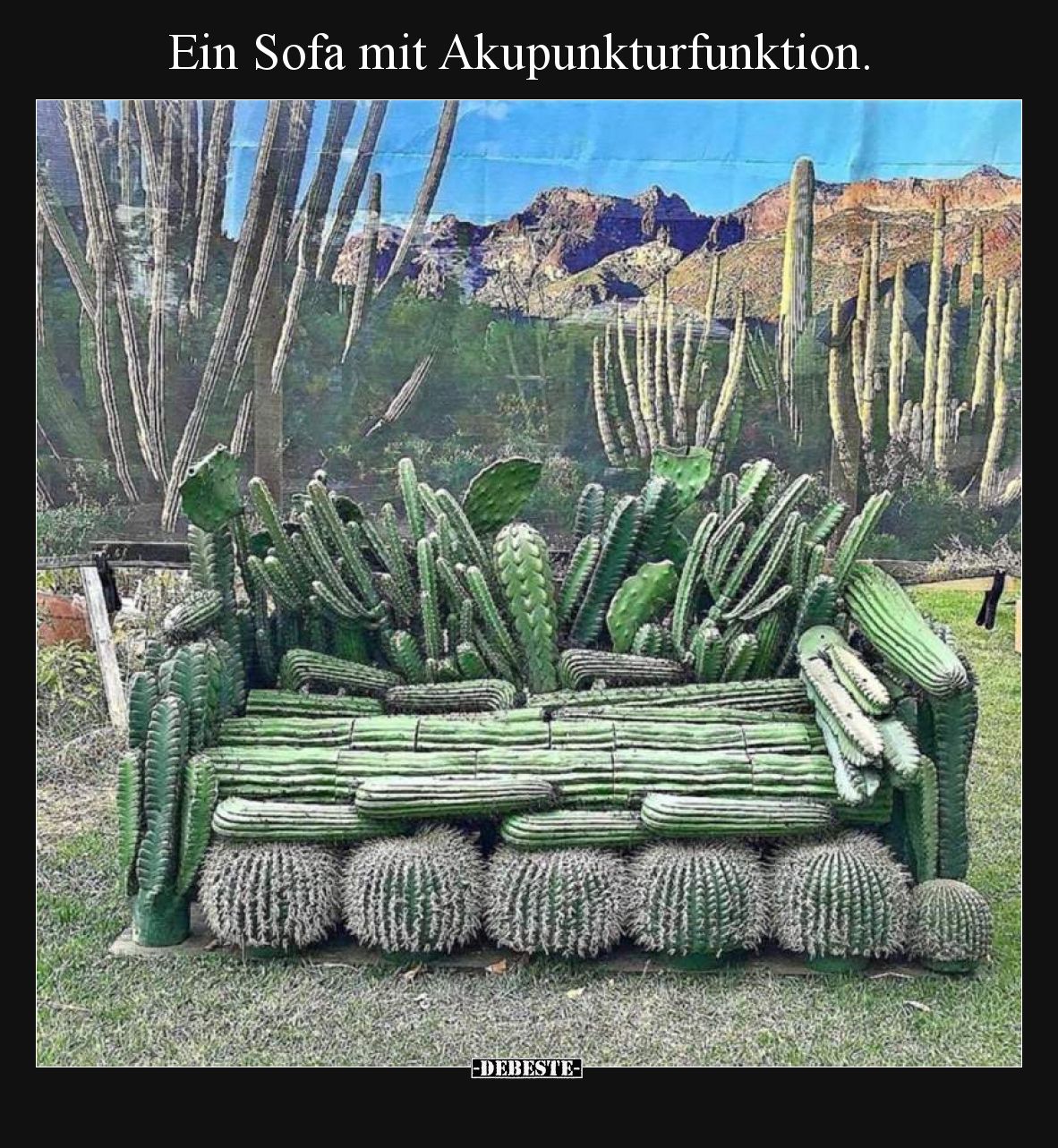 Ein Sofa mit Akupunkturfunktion.