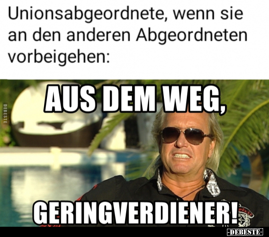 Unionsabgeordnete, wenn sie an den anderen Abgeordneten..