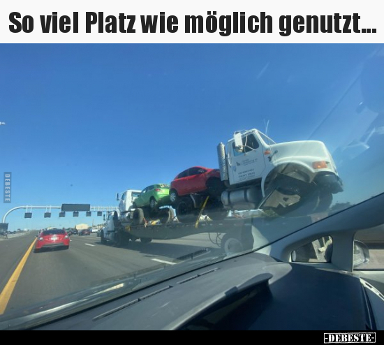 So viel Platz wie möglich genutzt...