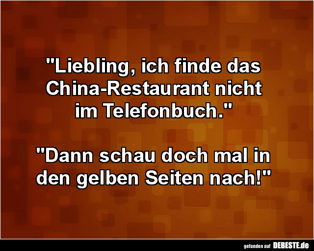 Liebling, ich finde das China-Restaurant nicht.. - Lustige Bilder | DEBESTE.de