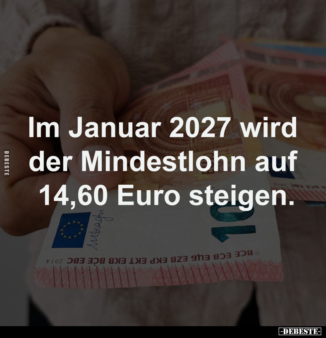 Im Januar 2027 wird der Mindestlohn auf 14,60 Euro steigen.