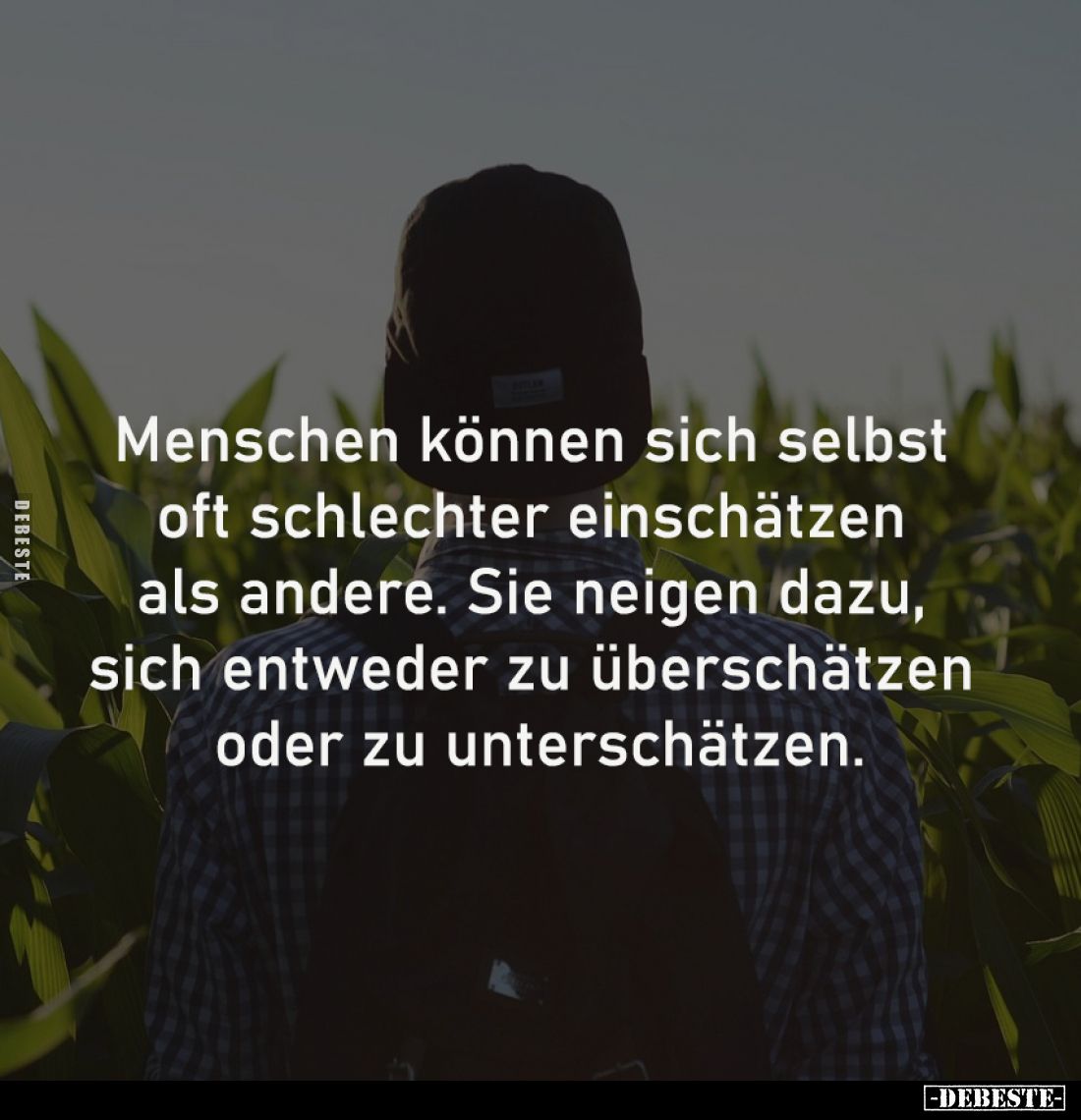 Menschen können sich selbst
oft schlechter einschätzen
als andere. Sie neigen dazu,
sich entweder zu überschätzen
ode...