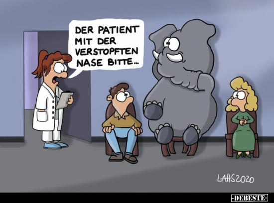 Der Patient mit der verstopften Nase bitte... - Lustige Bilder | DEBESTE.de