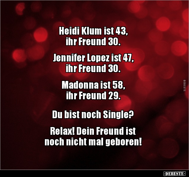 Heidi Klum ist 43, ihr Freund 30. Jennifer Lopez ist.. - Lustige Bilder | DEBESTE.de