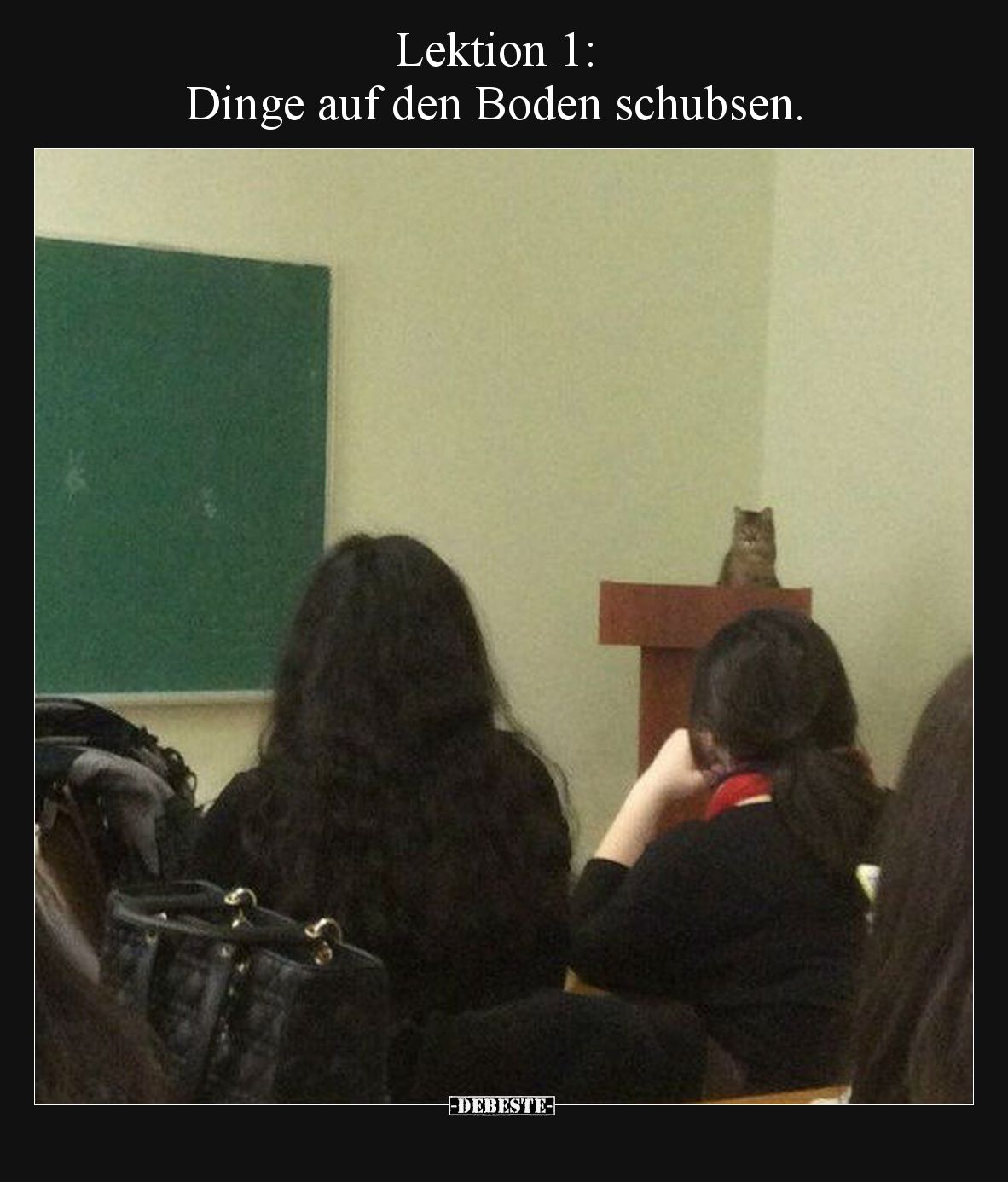 Lektion 1: Dinge auf den Boden schubsen