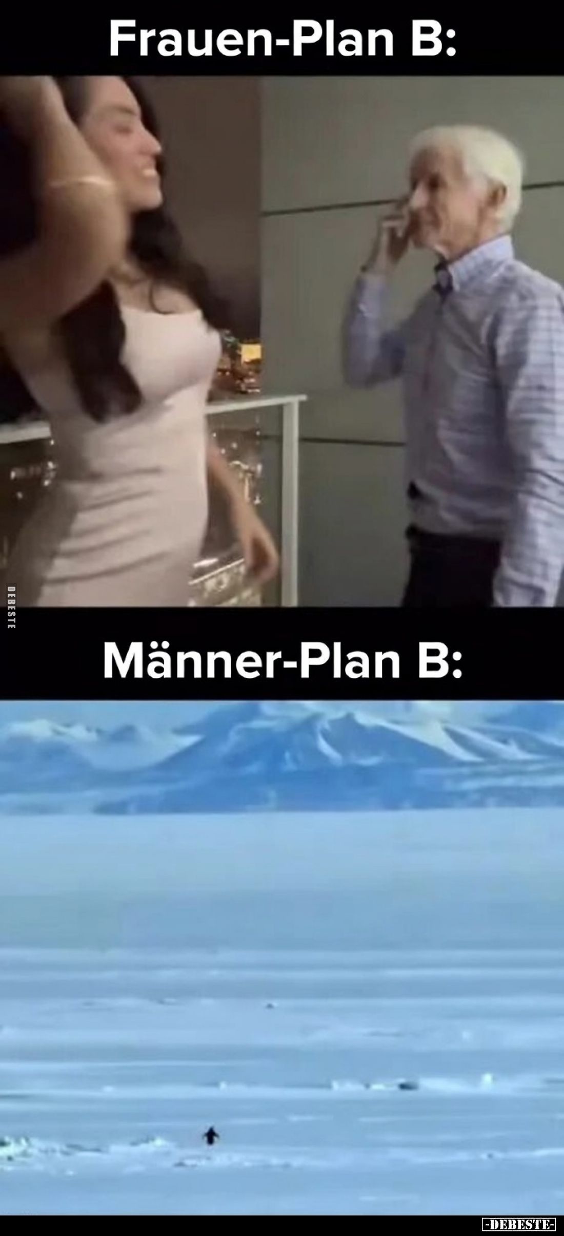 Frauen-Plan B:
Männer-Plan B:
