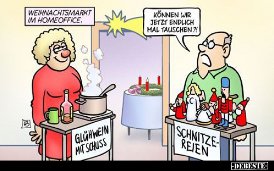 Weihnachtsmarkt im Homeoffice.. - Lustige Bilder | DEBESTE.de