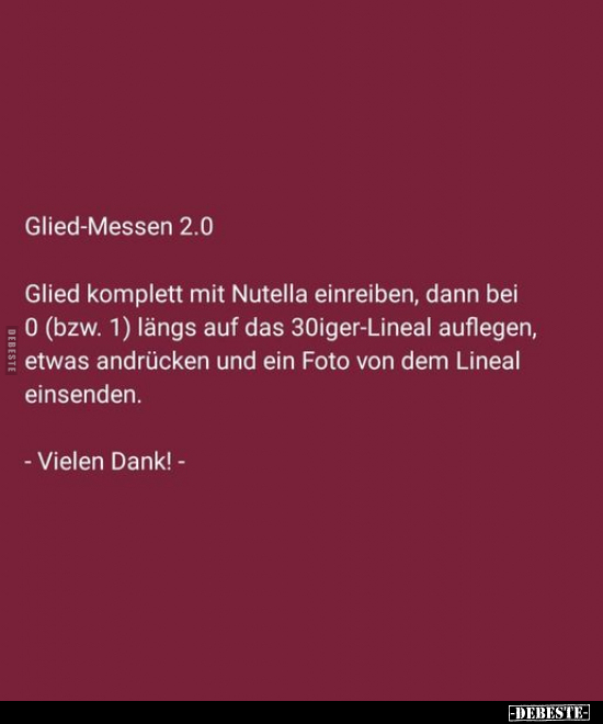 Glied-Messen 2.0.. - Lustige Bilder | DEBESTE.de