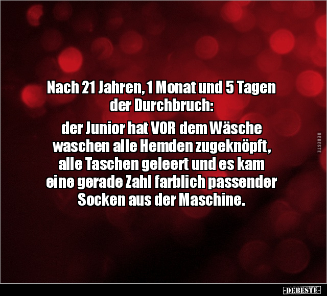 Nach 21 Jahren, 1 Monat und 5 Tagen der Durchbruch.. - Lustige Bilder | DEBESTE.de