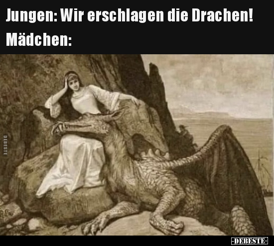 Jungen: Wir erschlagen die Drachen!.. - Lustige Bilder | DEBESTE.de