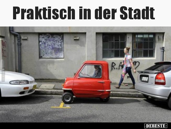 Praktisch in der Stadt..