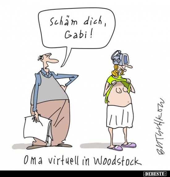 Oma virtuell in Woodstock.. - Lustige Bilder | DEBESTE.de