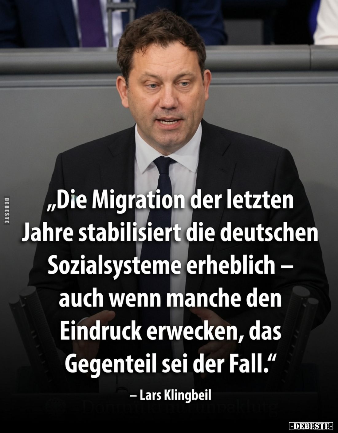 „Die Migration der letzten Jahre stabilisiert die deutschen Sozialsysteme erheblich – auch wenn manche den Eindruck erwecken,...