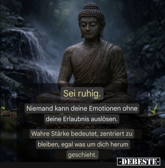 Buddha - Sei ruhig - Lustige Bilder | DEBESTE.de