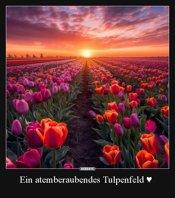 Ein atemberaubendes Tulpenfeld ♥.. - Lustige Bilder | DEBESTE.de