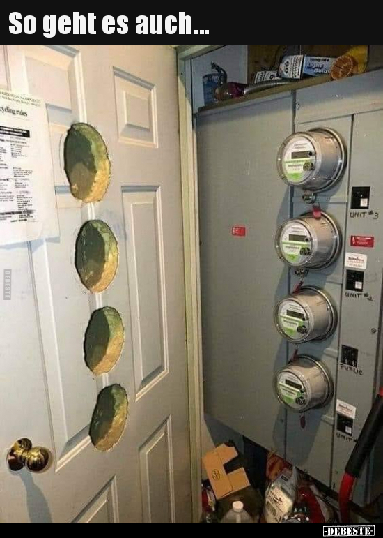 So geht es auch..