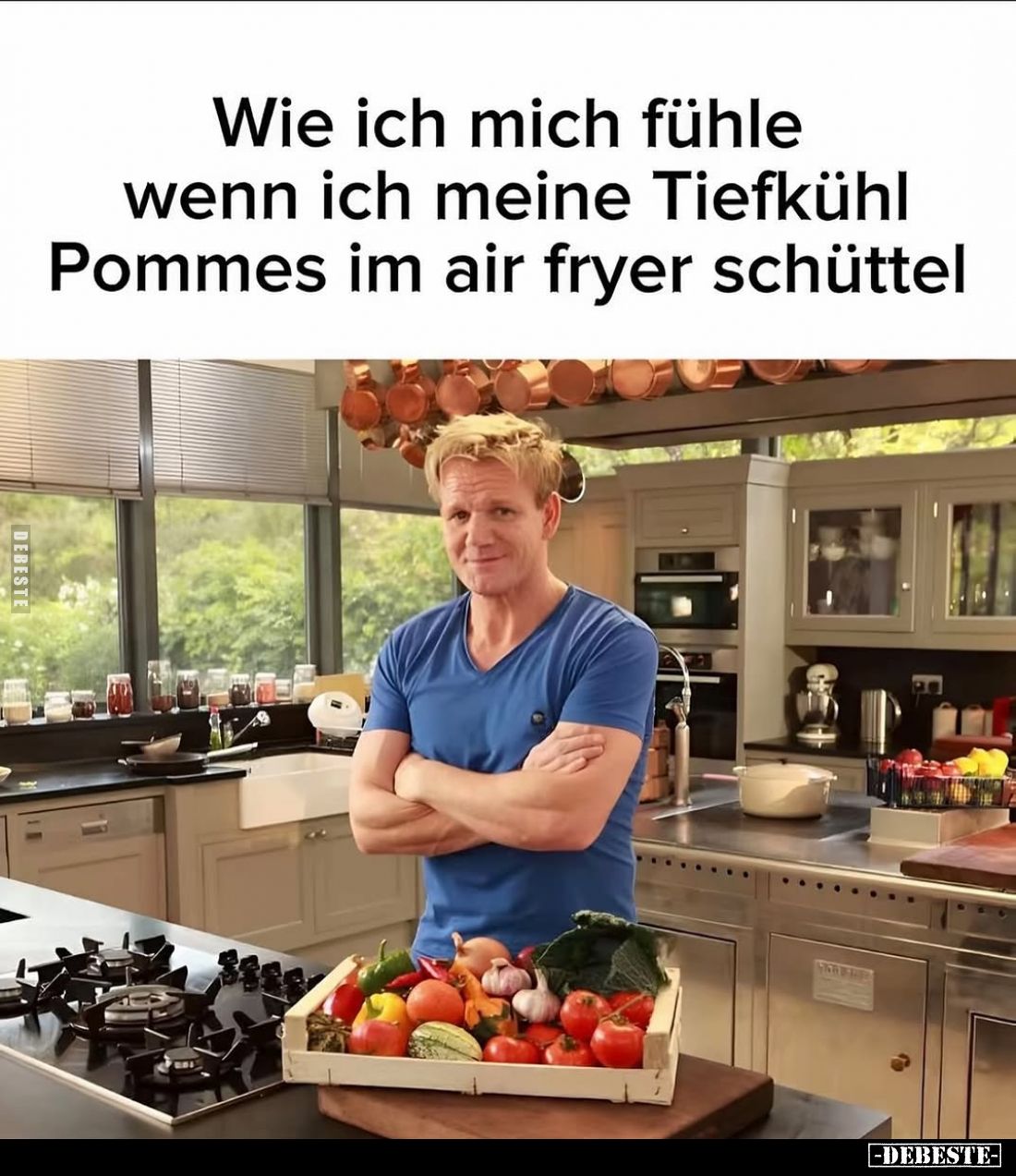 Wie ich mich fühle wenn ich meine Tiefkühl Pommes im air fryer schüttel