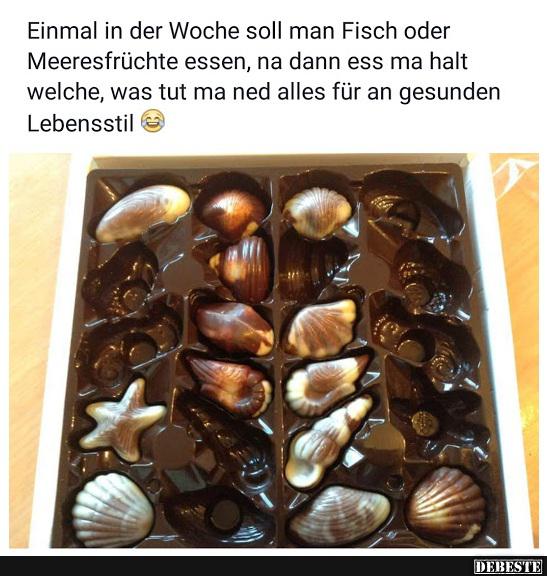 Einmal in der Woche soll man Fisch oder Meeresfrüchte essen.. - Lustige Bilder | DEBESTE.de
