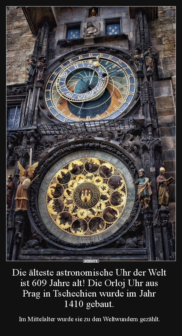 Die älteste astronomische Uhr der Welt ist 609 Jahre alt!.. - Lustige Bilder | DEBESTE.de