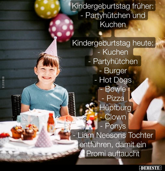 Kindergeburtstag früher: Partyhütchen und.. - Lustige Bilder | DEBESTE.de