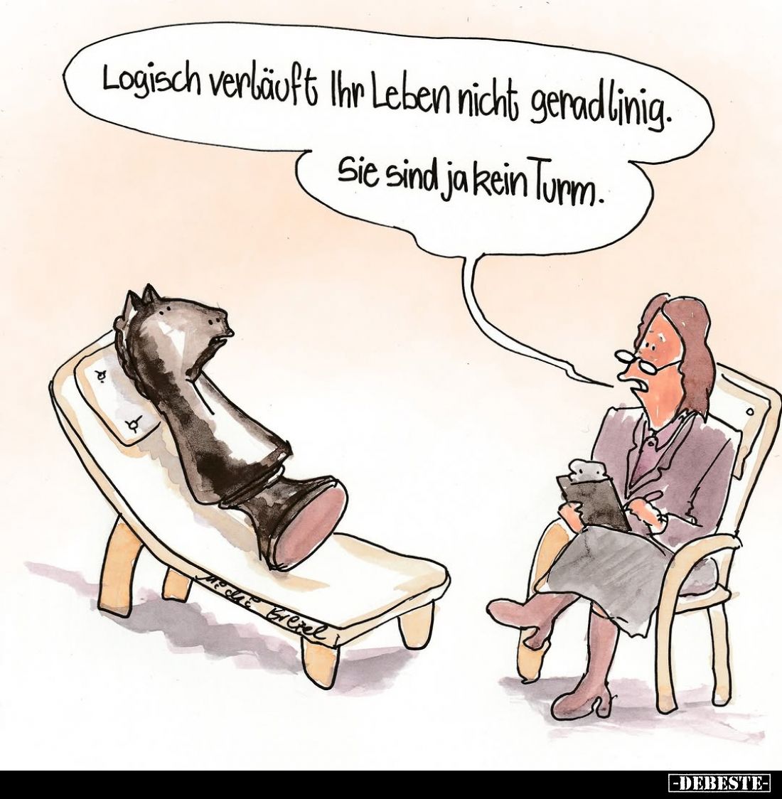 Logisch verläuft Ihr Leben nicht geradlinig. Sie sind ja kein Turm.