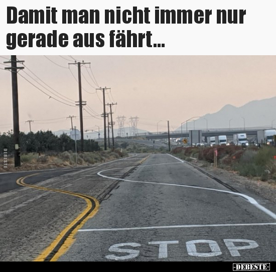 Damit man nicht immer nur gerade aus fährt... - Lustige Bilder | DEBESTE.de