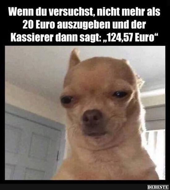 Wenn du versuchst, nicht mehr als 20 Euro auszugeben und.. - Lustige Bilder | DEBESTE.de