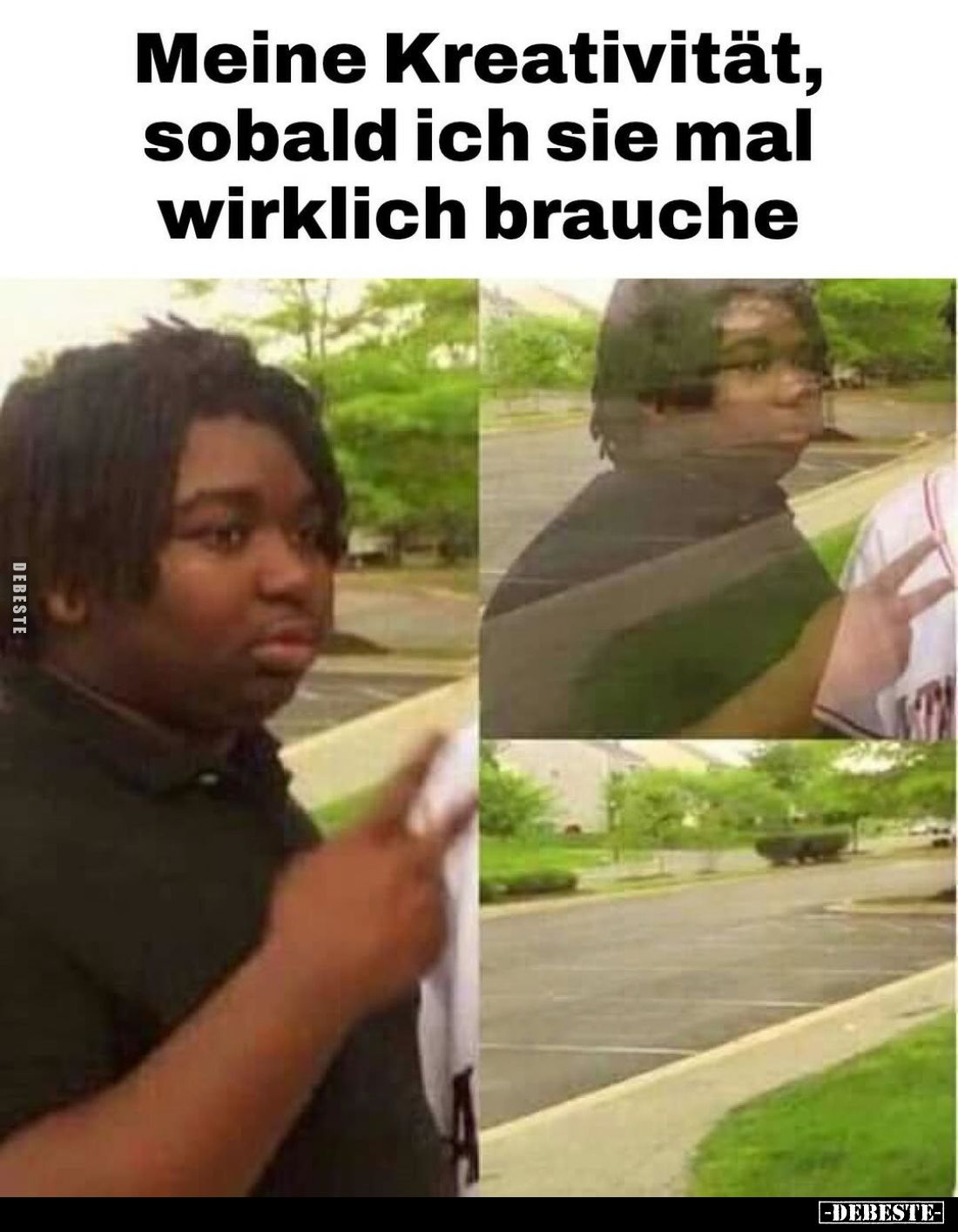 Meine Kreativität, sobald ich sie mal wirklich brauche