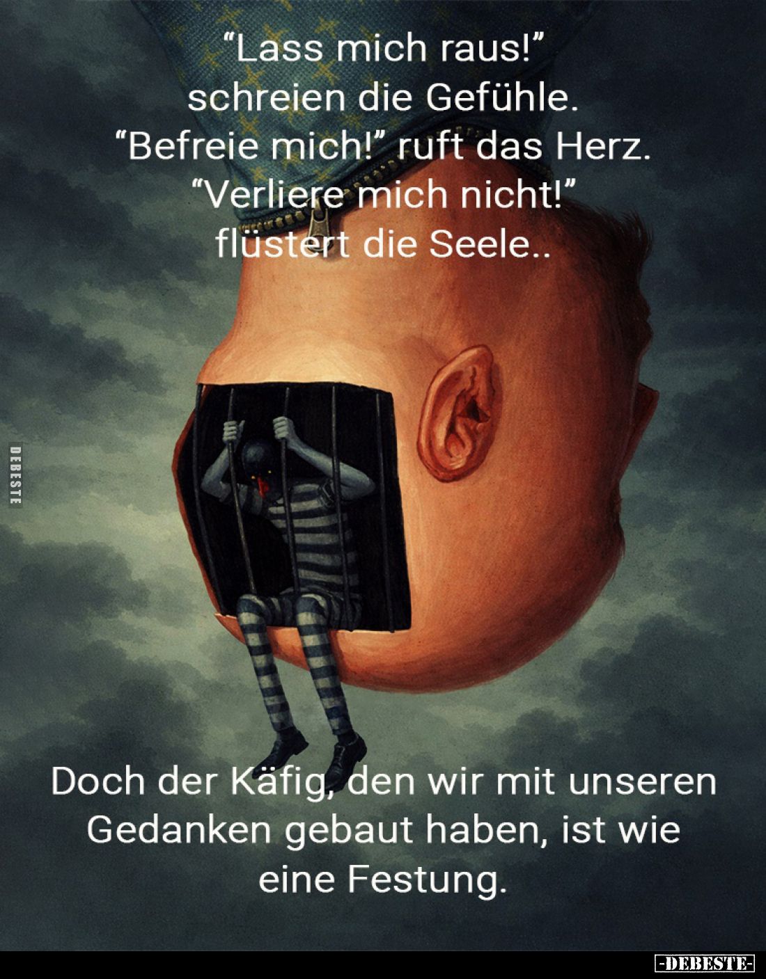 "Lass mich raus!" schreien die Gefühle... - Lustige Bilder | DEBESTE.de