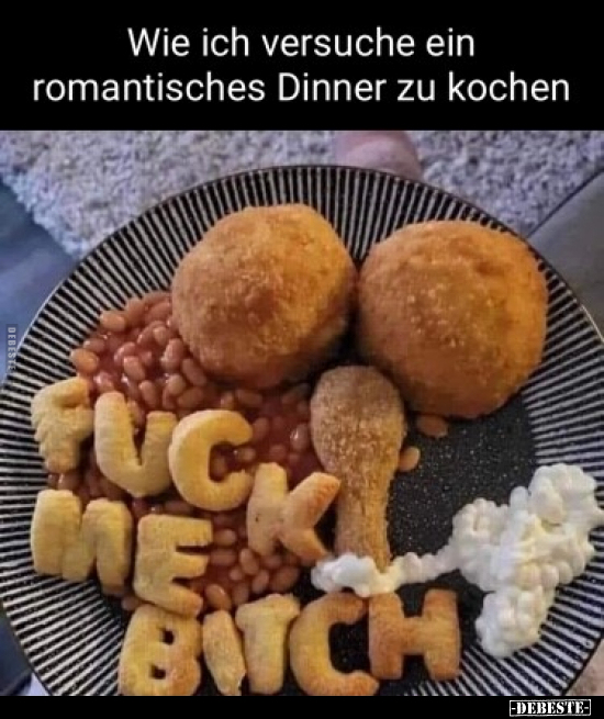 Wie ich versuche ein rornantisches Dinner zu kochen... - Lustige Bilder | DEBESTE.de