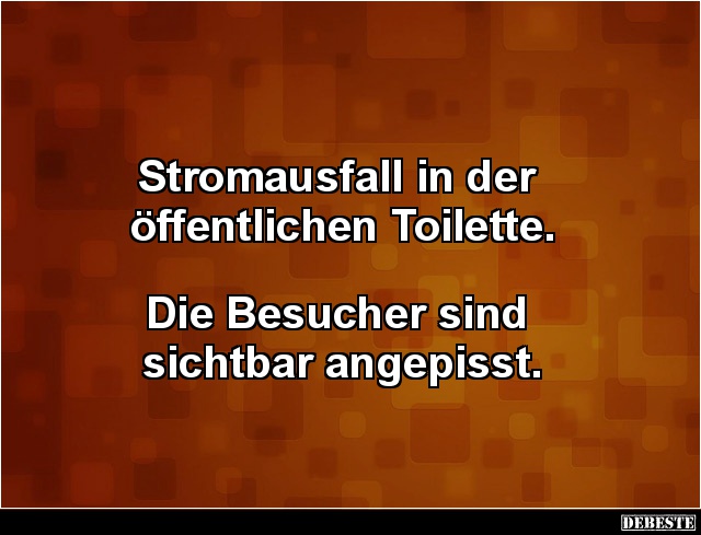 Stromausfall in der öffentlichen Toilette.. - Lustige Bilder | DEBESTE.de