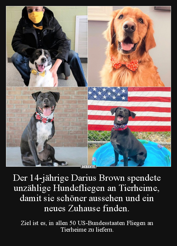 Der 14-jährige Darius Brown spendete unzählige..