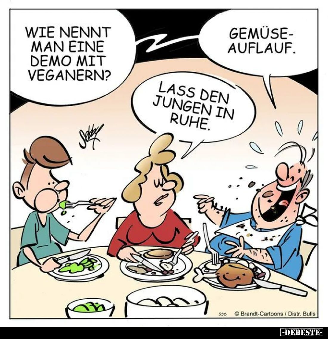 Wie nennt man eine Demo mit Veganern?... - Lustige Bilder | DEBESTE.de