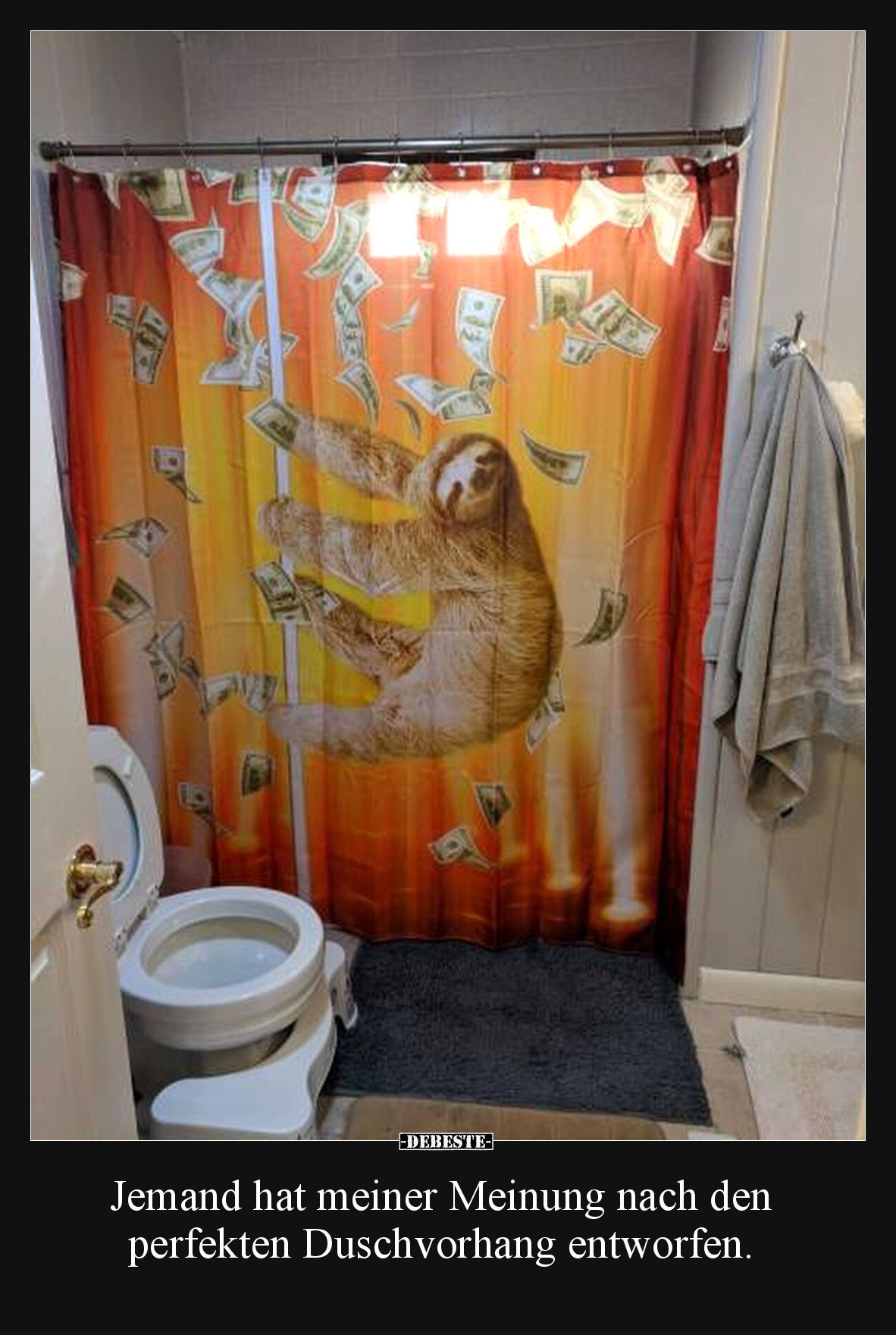 Jemand hat meiner Meinung nach den perfekten Duschvorhang.. - Lustige Bilder | DEBESTE.de