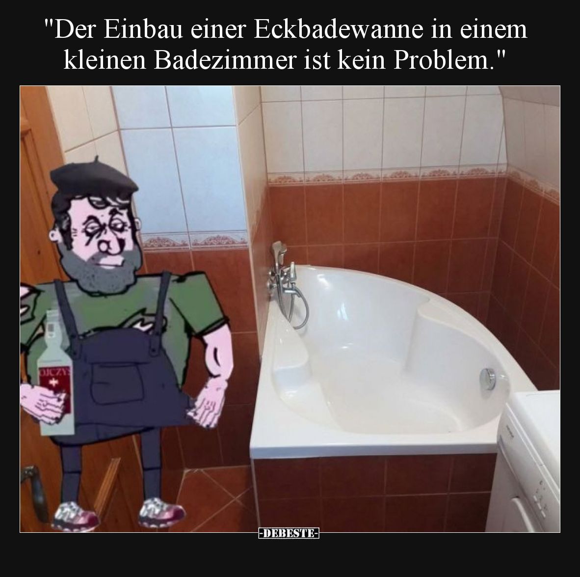 Der Einbau einer Eckbadewanne in einem kleinen Badezimmer ist kein Problem.