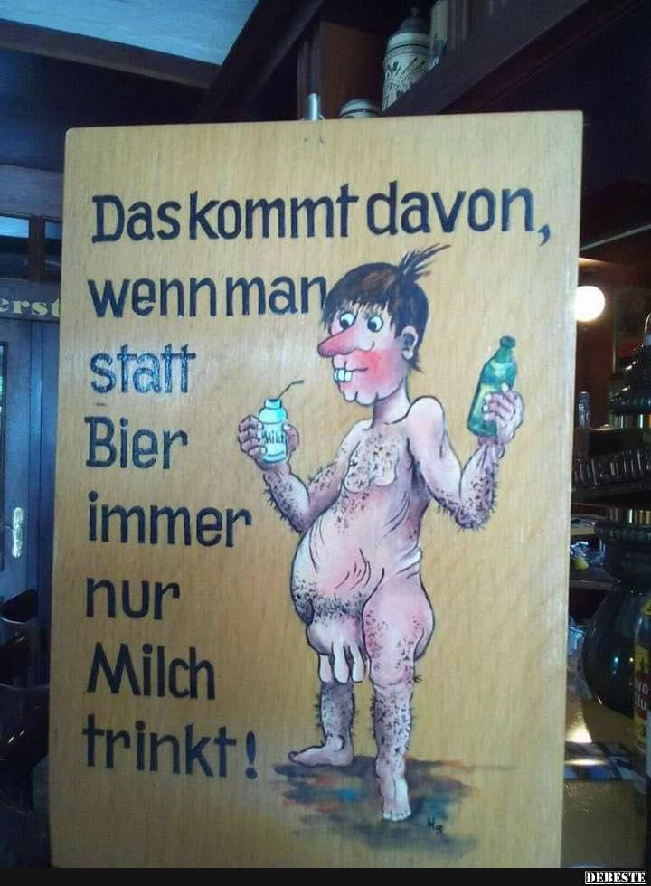 Das kommt davon wennman statt Bier immer..