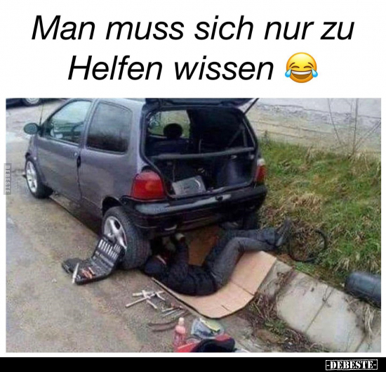 Man muss sich nur zu helfen wissen... - Lustige Bilder | DEBESTE.de