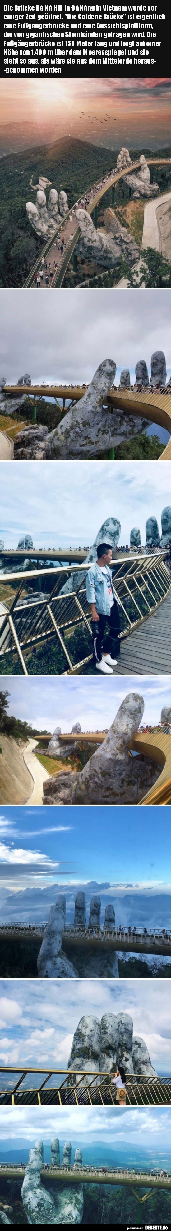 Die Brücke Bà Nà Hill in Đà Nàng in Vietnam wurde vor..