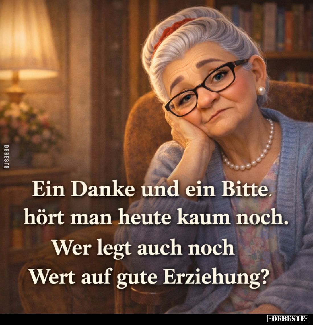 Ein Danke und ein Bitte, hört man heute kaum noch.
Wer legt auch noch Wert auf gute Erziehung?